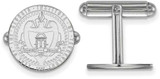 Image of Sterling Silver Georgia Institute of Technology Crest Cuff Links by LogoArt
