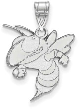 Image of Sterling Silver Georgia Institute of Technology Large Pendant by LogoArt SS044GT