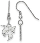 Image of Sterling Silver Georgia Institute of Technology Sm Dangle Earrings LogoArt SS04