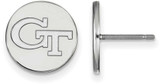 Image of Sterling Silver Georgia Institute of Technology Small Disc Earrings by LogoArt