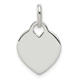 Image of Sterling Silver Heart Pendant QC6005