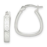Image of Sterling Silver Hoop Earrings QE14544