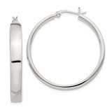 Image of 32mm Sterling Silver Hoop Earrings QE3688