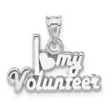 Image of Sterling Silver I Heart My Volunteer Pendant