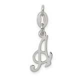 Image of Sterling Silver Initial A Pendant QC6510A