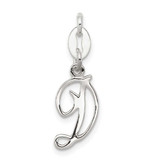 Image of Sterling Silver Initial D Pendant QC6510D
