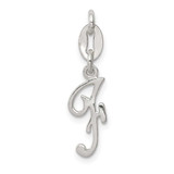 Image of Sterling Silver Initial F Pendant QC6510F