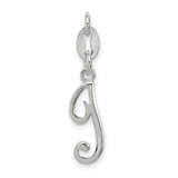 Image of Sterling Silver Initial I Pendant QC6510I