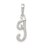 Image of Sterling Silver Initial I Pendant QC6512I