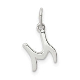 Image of Sterling Silver Initial M Pendant QC6511M