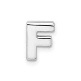 Image of Sterling Silver Initial Slide Pendant F