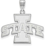 Image of Sterling Silver Iowa State University Large Pendant by LogoArt (SS004IAS)