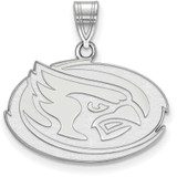 Image of Sterling Silver Iowa State University Medium Pendant by LogoArt (SS036IAS)