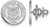 Image of Sterling Silver James Madison University Crest Lapel Pin by LogoArt