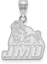 Image of Sterling Silver James Madison University Medium Pendant by LogoArt