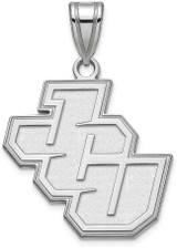 Image of Sterling Silver John Carroll University Large Pendant by LogoArt (SS002JCU)