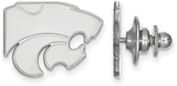 Image of Sterling Silver Kansas State University Lapel Pin by LogoArt (SS011KSU)