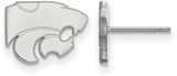 Image of Sterling Silver Kansas State University X-Small Post Earrings by LogoArt