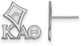 Image of Sterling Silver Kappa Alpha Theta X-Small Post Earrings by LogoArt (SS038KAT)