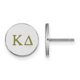 Sterling Silver Kappa Delta Enamel Post Earrings by LogoArt (SS032KD)
