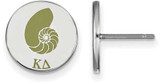 Image of Sterling Silver Kappa Delta Enamel Post Earrings by LogoArt (SS047KD)