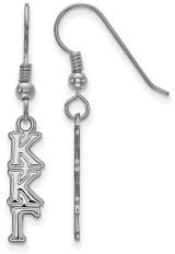 Image of Sterling Silver Kappa Kappa Gamma Small Dangle Earrings by LogoArt
