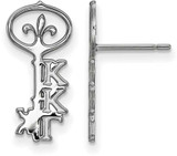 Image of Sterling Silver Kappa Kappa Gamma X-Small Post Earrings by LogoArt (SS038KKG)