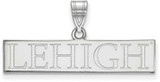 Image of Sterling Silver Lehigh University Large Pendant by LogoArt (SS006LHU)