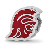 Image of Sterling Silver LogoArt Southern California Trojan Head Extruded Bead