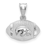 Image of Sterling Silver LogoArt The University of Iowa Football Pendant