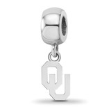 Image of Sterling Silver LogoArt The University Of Oklahoma XS Dangle Charm Bead