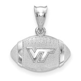 Image of Sterling Silver LogoArt Virginia Tech Football Pendant