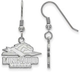 Image of Sterling Silver Longwood University Small Dangle Earrings by LogoArt