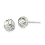 Image of 10mm Sterling Silver Love Knot Stud Earrings QE6837