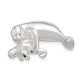 Image of Sterling Silver Manatee w/ Baby Pendant