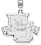 Image of Sterling Silver Marquette University Large Pendant by LogoArt (SS004MAR)