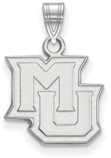 Image of Sterling Silver Marquette University Small Pendant by LogoArt (SS015MAR)