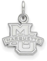 Image of Sterling Silver Marquette University X-Small Pendant by LogoArt (SS001MAR)
