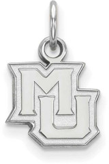 Image of Sterling Silver Marquette University X-Small Pendant by LogoArt (SS014MAR)