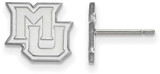 Image of Sterling Silver Marquette University X-Small Post Earrings by LogoArt