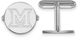 Image of Sterling Silver Miami University Cuff Links by LogoArt