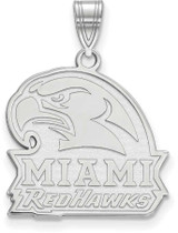 Image of Sterling Silver Miami University Large Pendant by LogoArt (SS022MU)