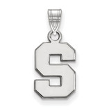 Sterling Silver Michigan State University Small Pendant by LogoArt (SS002MIS)