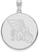 Image of Sterling Silver Missouri Western State University XL Disc Pendant by LogoArt