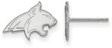 Image of Sterling Silver Montana State University X-Small Post Earrings LogoArt SS007MTU
