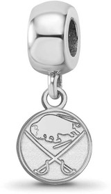 Image of Sterling Silver NHL Buffalo Sabres X-Small Dangle Bead Charm by LogoArt
