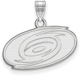 Image of Sterling Silver NHL Carolina Hurricanes Small Pendant by LogoArt