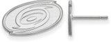 Image of Sterling Silver NHL Carolina Hurricanes X-Small Post Earrings by LogoArt