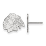 Sterling Silver NHL Chicago Blackhawks Small Post Earrings by LogoArt