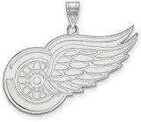 Image of Sterling Silver NHL Detroit Red Wings XL Pendant by LogoArt